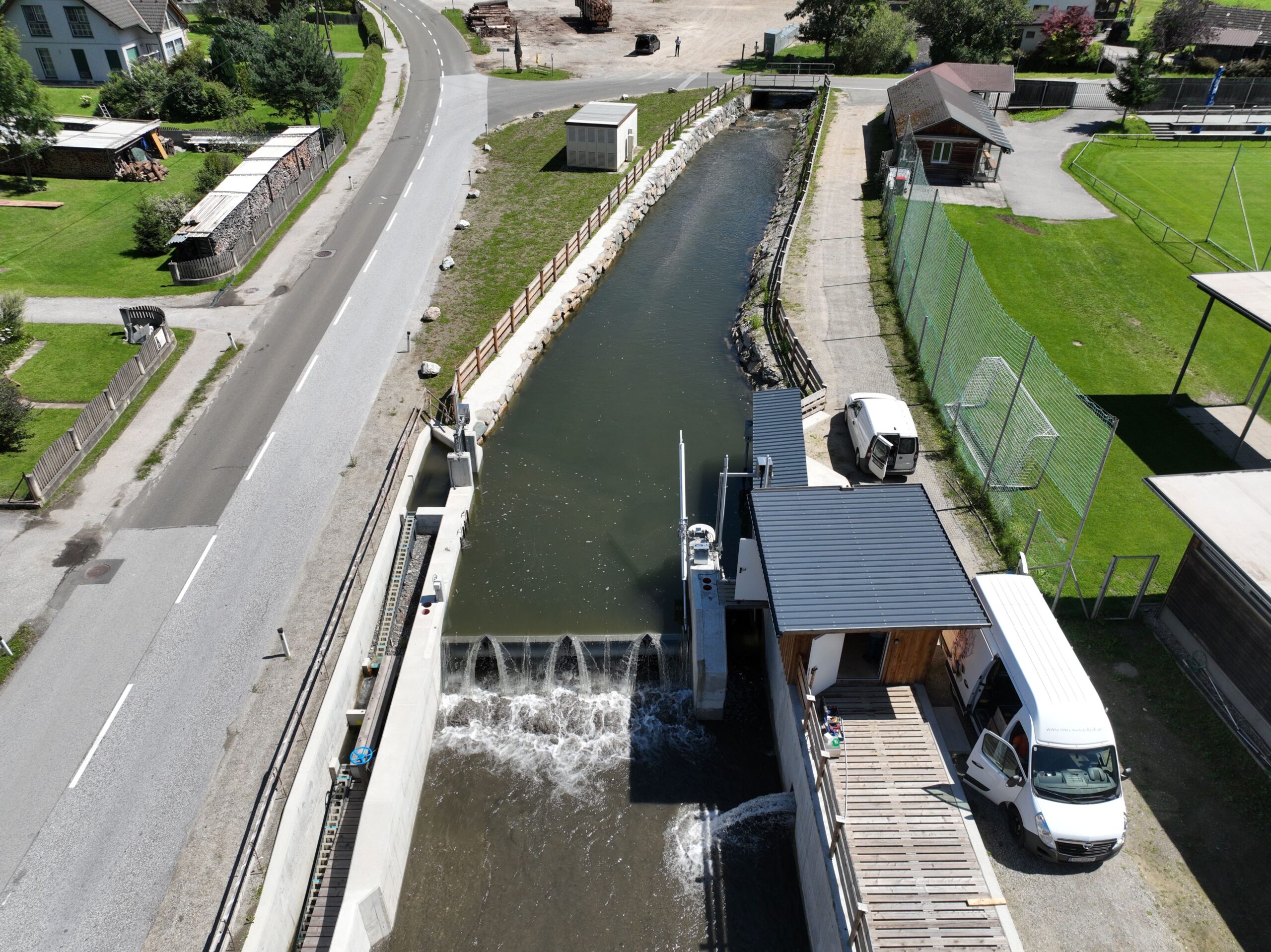 Wasserfassung mit Fischaufstiegstreppe